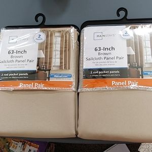 2 Panel Pair Curtains 63 inch